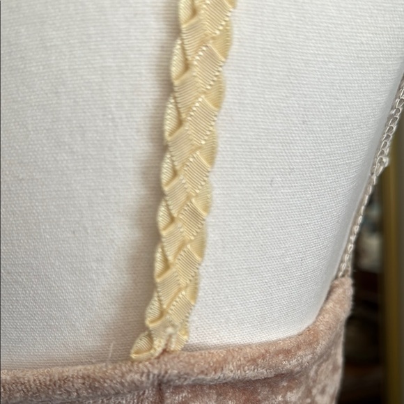 Free People Embellished Peplum Camisole in Cream and Pink - Picture 4 of 12